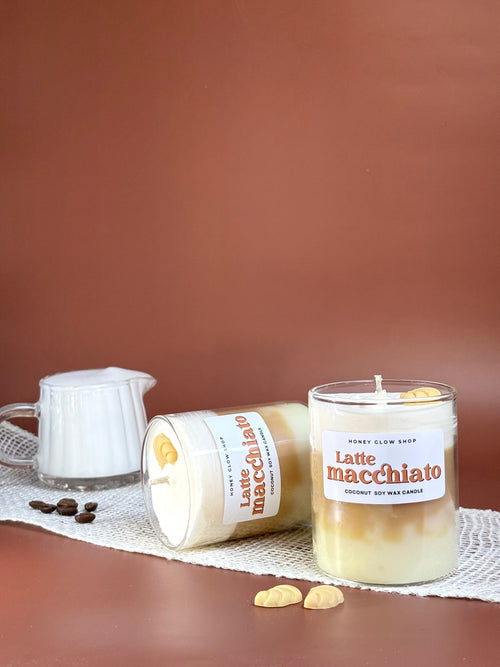 Latte macchiato candle